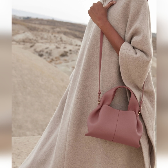 Polene Neuf Mini bag in blush colour - Picture 2 of 4